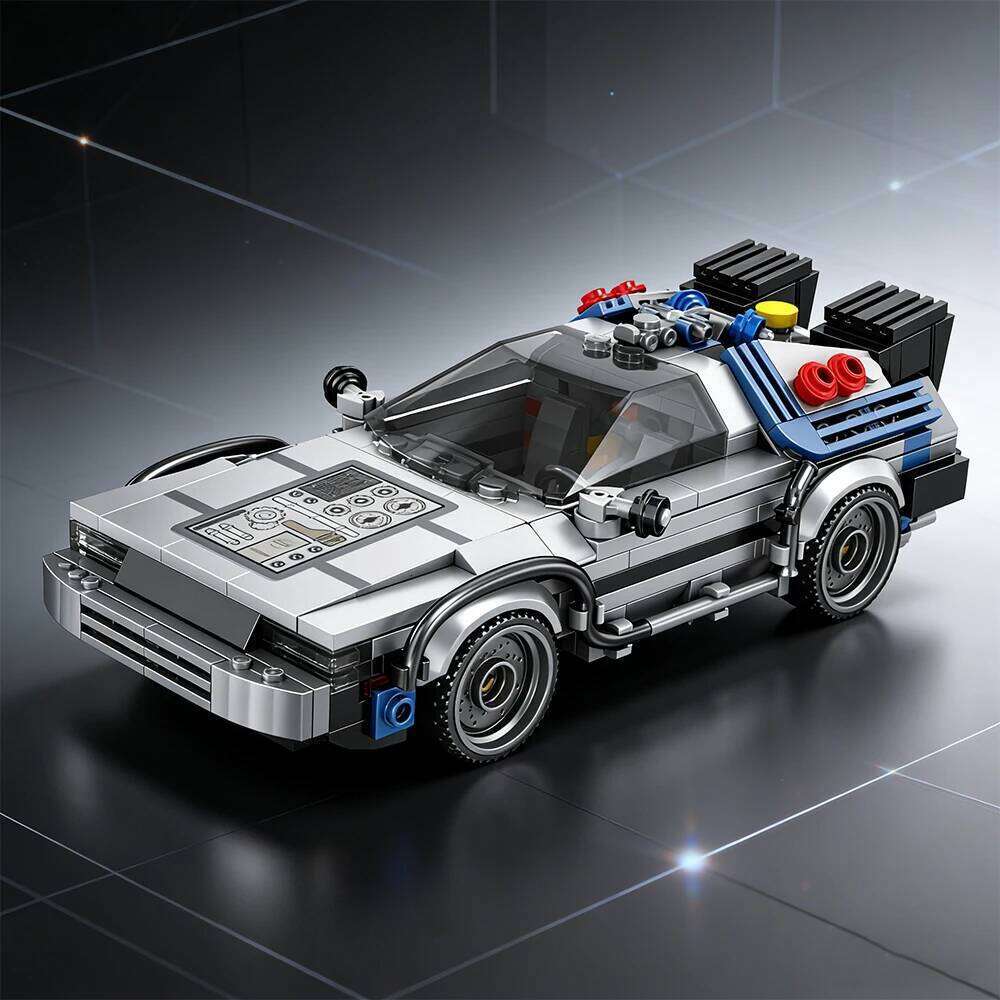 405PCS Classic DMC Building Blocks Future Sports Car Model Bricks Desktop Ornaments Collection Kids DIY Toys Holiday Gifts Z260305