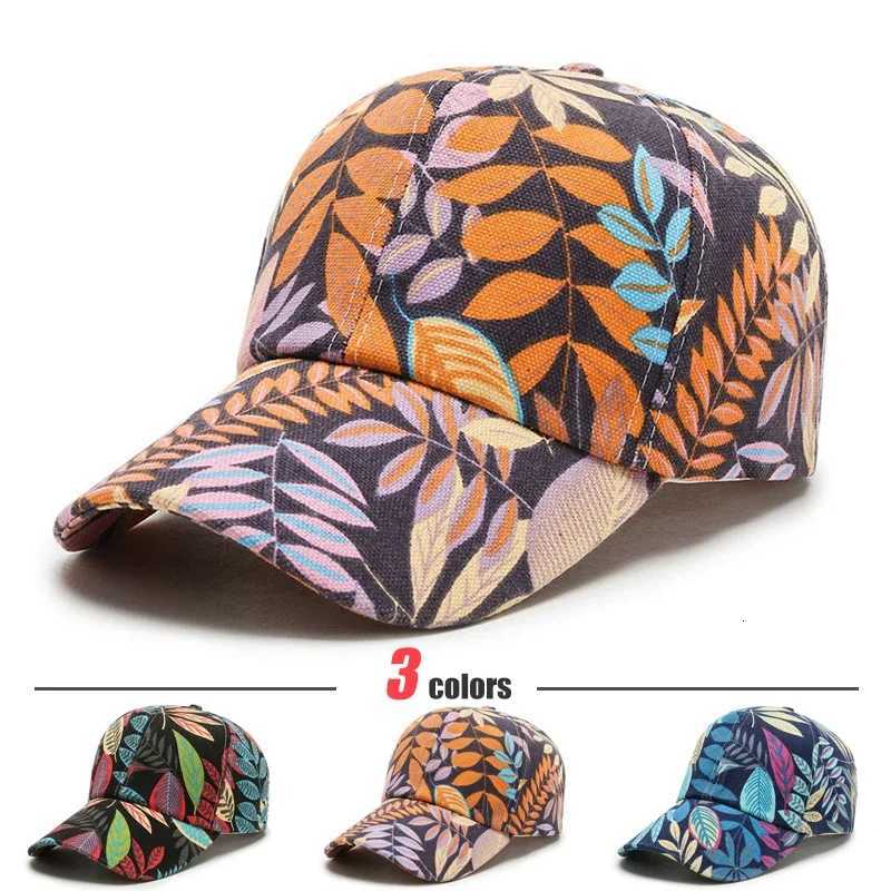 Maple Leaf Spring/Summer Hat New Flower Hats Mens and Womens Korean Duck Tongue Caps Baseball Cap Casual Versatile Sports S260306
