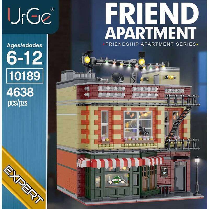MOC-34463 Creative Expert Friends Apartment Modular Building Blocks Street View City Architecture Models Sets Kid Toys Boy Gifts Z260306