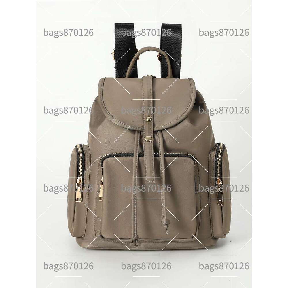 Hot Selling Factory Direct Cross-Border Nylon Waterproof Flap Versatile Large Capacity Women's Bag Drawstring Travel Backpack Luxury Bags PIERREL