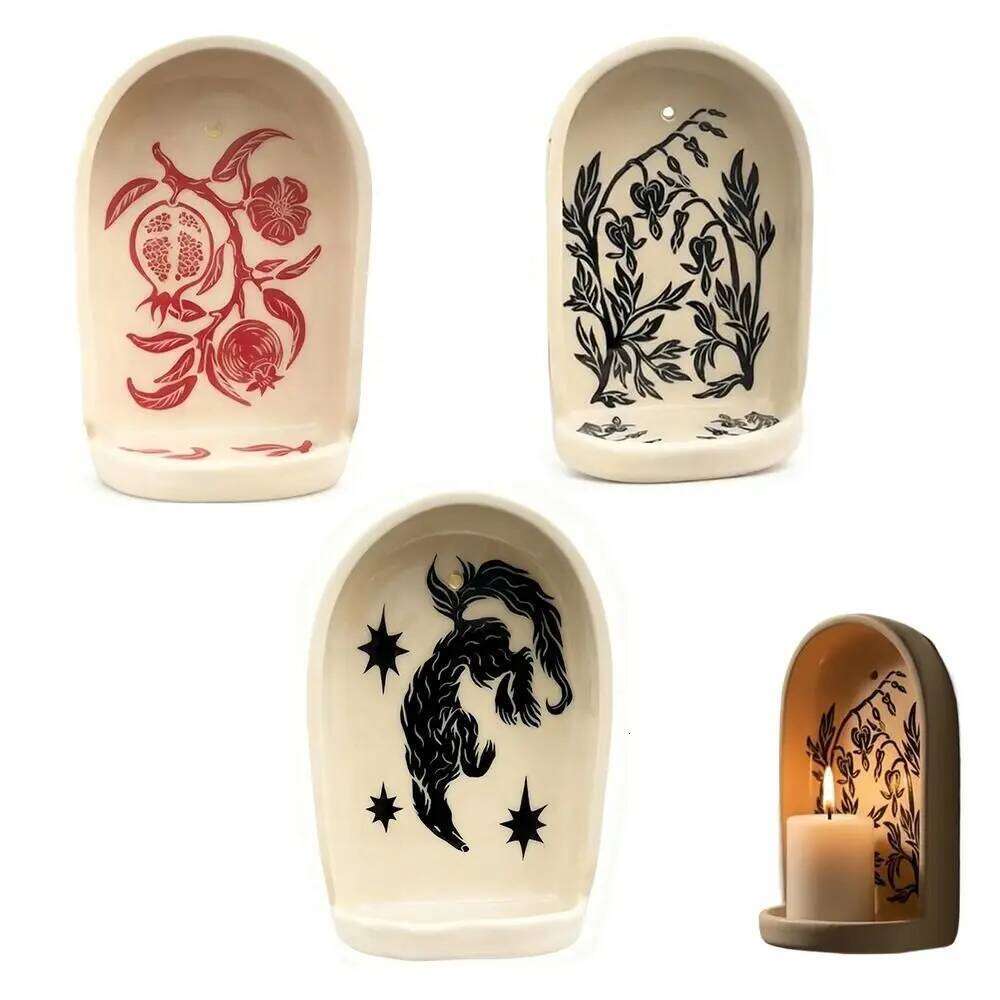 Design Jewelry Trays Art Candle Holders Sacred Collection Decorative Wall Niche XJ260305