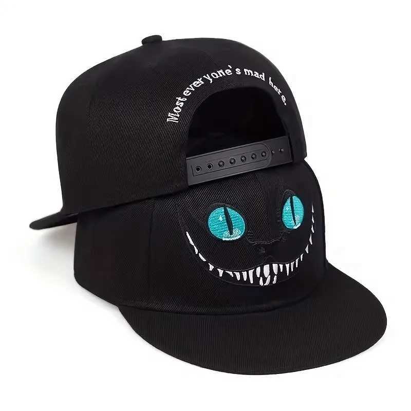 2024 New Unisex Cartoon Cat Embroidery Hip hop Hats Spring Autumn Outdoor Adjustable Casual Baseball Caps Sunscreen Hat S260306
