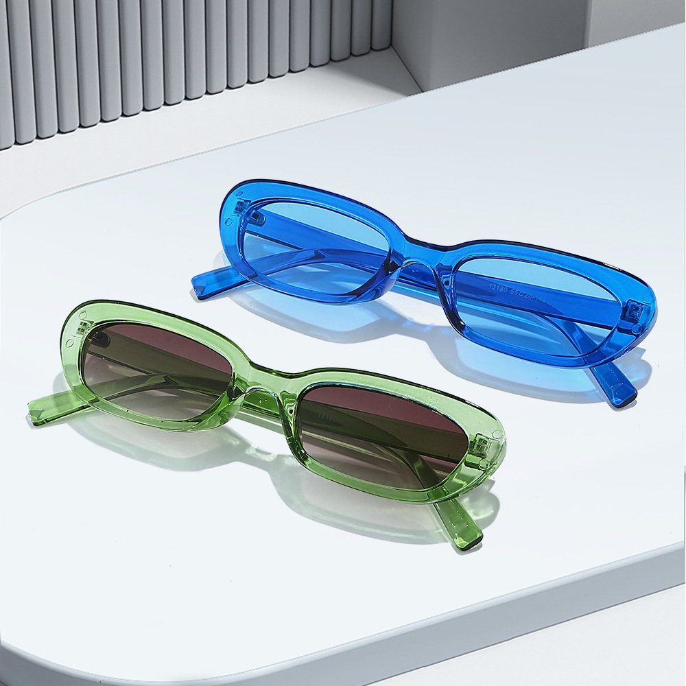 25 new small-frame fashion versatile sunglasses for men women, candy-colored, cute European and American street style, UV protection