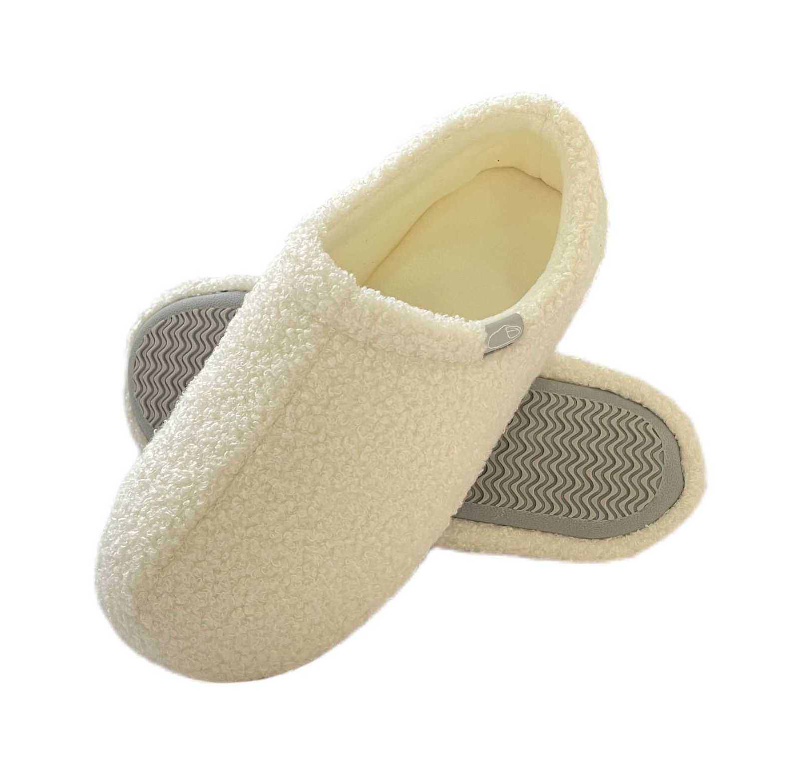 Teddy velvet all inclusive heel anti slip silent mens and womens home couple style S260305
