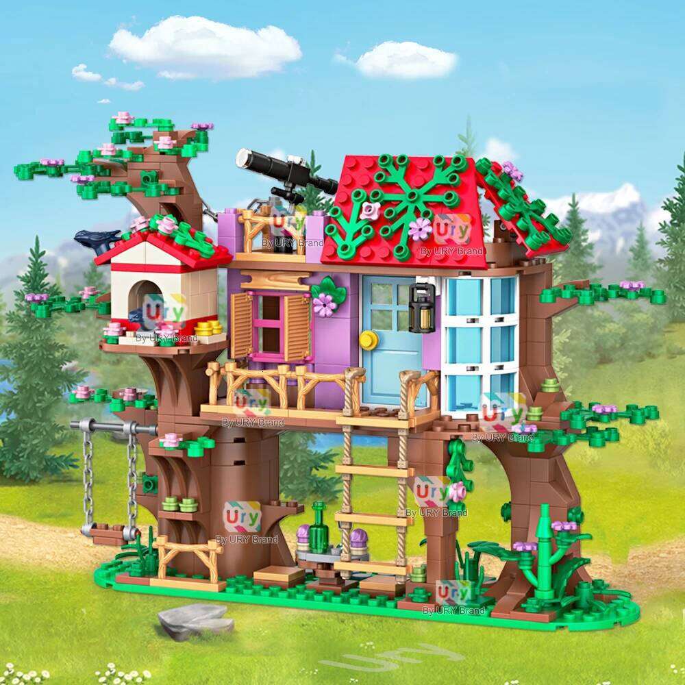 462 pcs Friends Tree House Villa Castle Model Building Blocks Sets Figures Garden DIY Toys for Kids Girl Birthday Gift Z260305