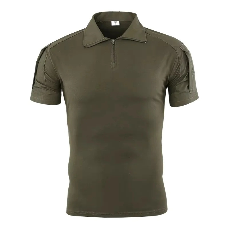 Camouflage Tactical Shirt Short Sleeve Mens Quick Dry Combat TShirt Military Army T Camo Outdoor Hiking Hunting Shirts 260302