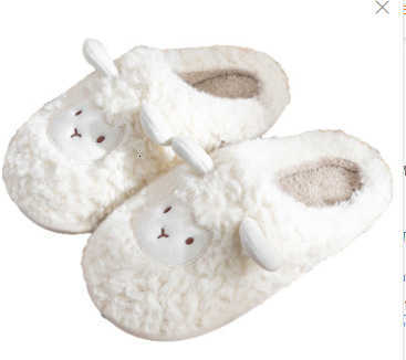 Cartoon cotton slippers for women indoor warm home use non-slip cute plush slippers S260305