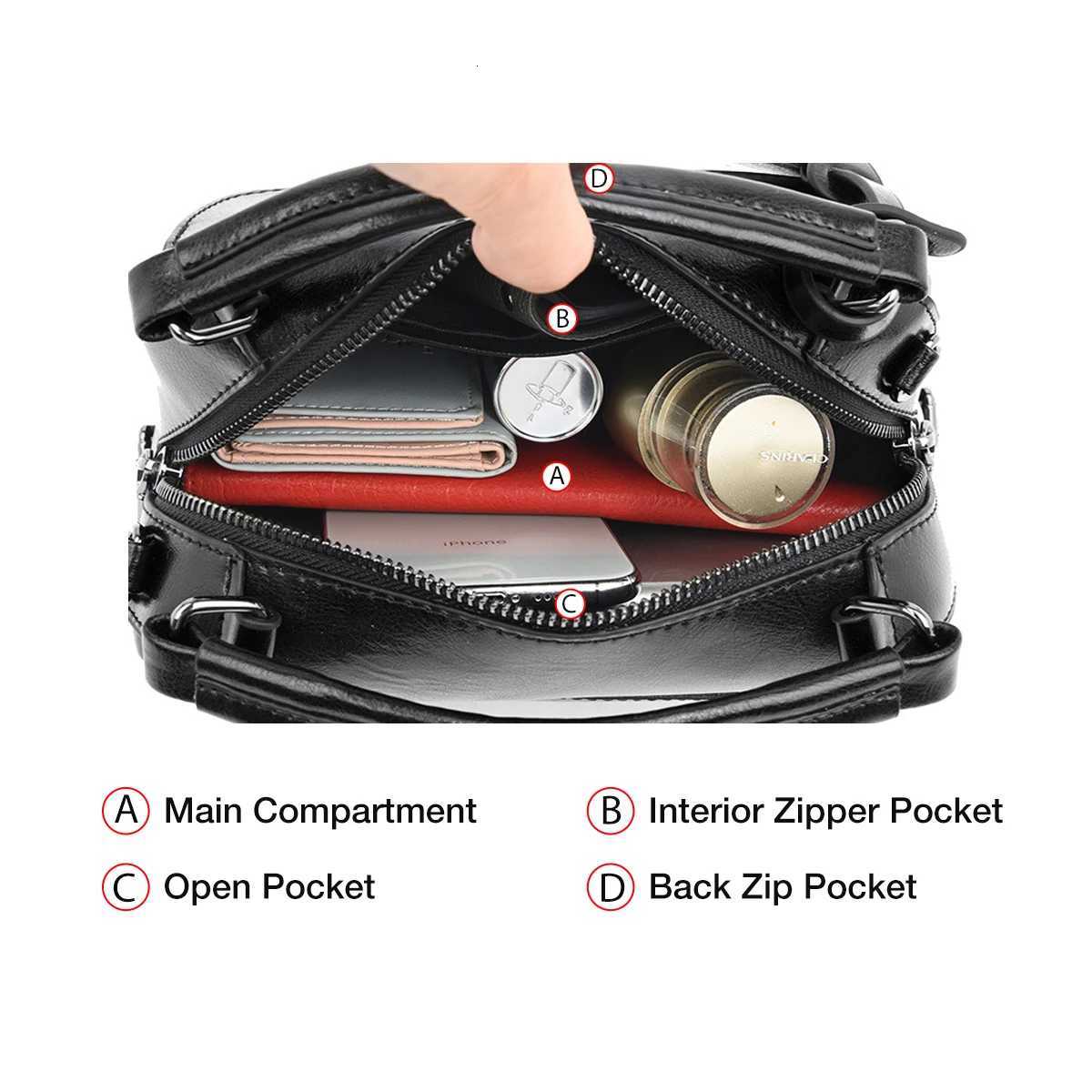 FOXER Split Leather Womens Handbag Casual Crossbody Shoulder Bag High Quality Designer Ladies Daily Top-handle Bag H260306