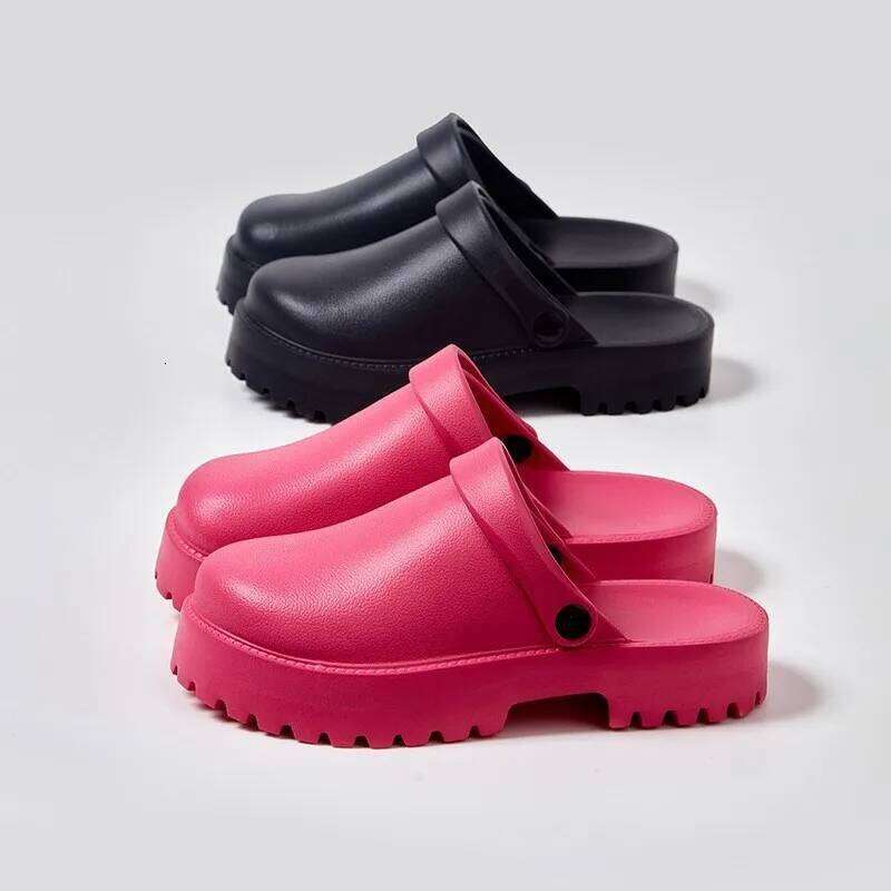 Litfun Summer Fashion Platform Sandals For Outdoor Anti-slip Thick Sole EVA Beach Slippers Women New Comfort Garden Shoes
