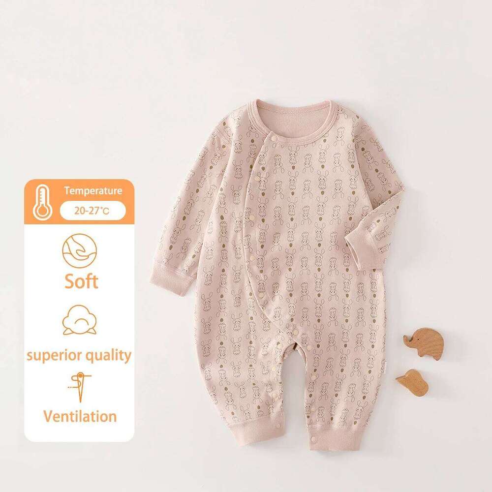 AYNIGIELL Spring 0-6Months Baby Rompers Newborn Girls Boys 100%Cotton Clothes Autumn High Quality Cartoon Patterned Jumpsuit Z260306