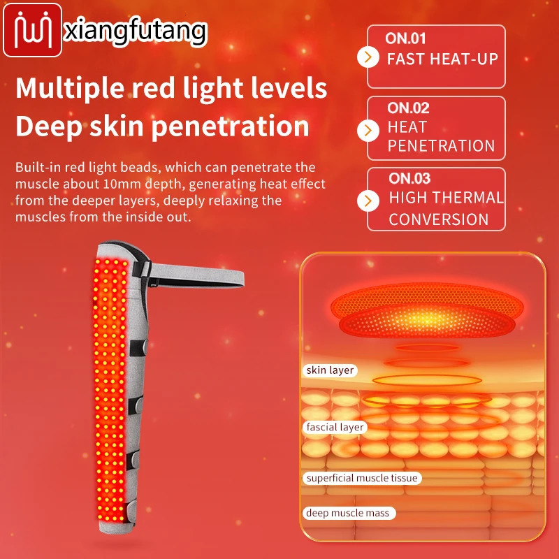 Red Light Therapy Electric Heating Hip Leg Wrap - Relieve Muscle Pain and Keep Warm Electric Heat Therapy Pad Muscle Strain 260304