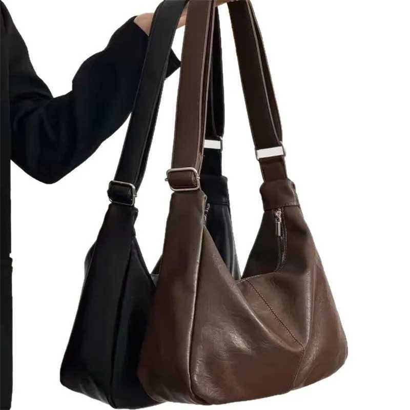 Fashion Soft PU Leather Tote Bags for Women Trend Female Simple Large High Capacity Shoulder Women Handbags Messenger Bags H260306