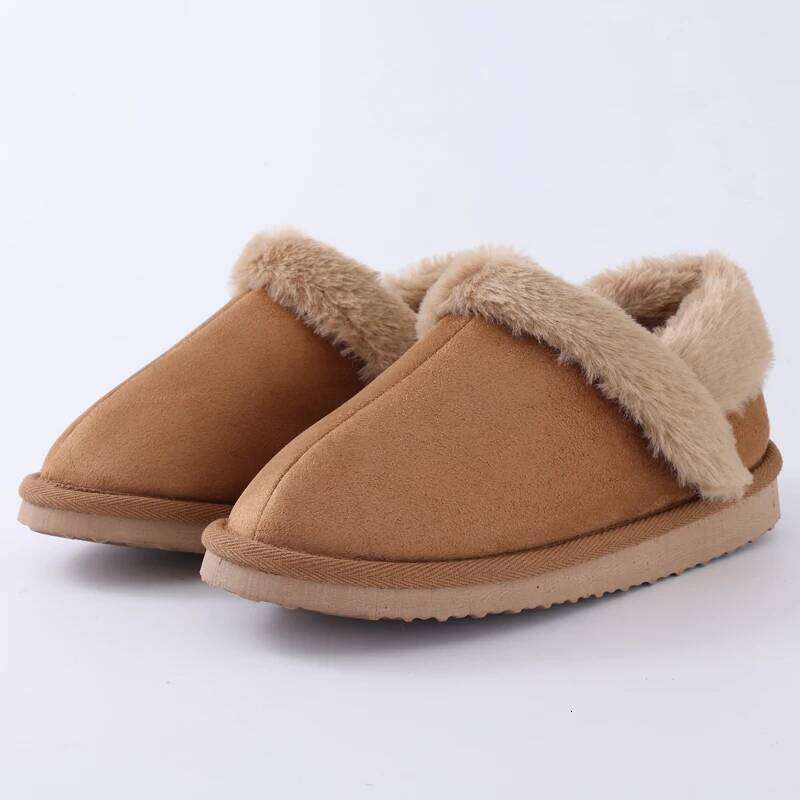 Litfun Winter Fluffy For Women New Home Non-slip Comfy Indoor Cotton Slides Furry Warm Outdoor Women's Slippers