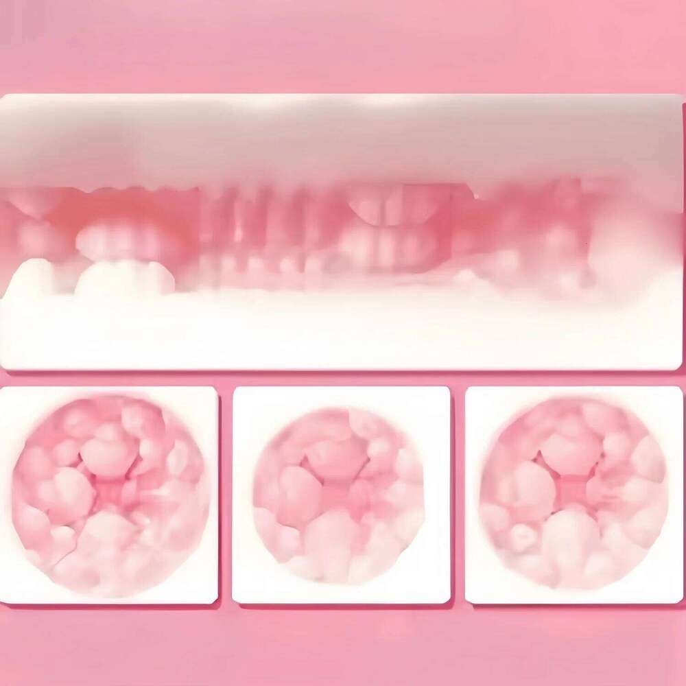 15cm Transparent Male Masturbator Artificial Pussy Vaginal for Men 18 Glans Sucking Penis Pump Spikes Exerciser Sex Toys Erotic W260305