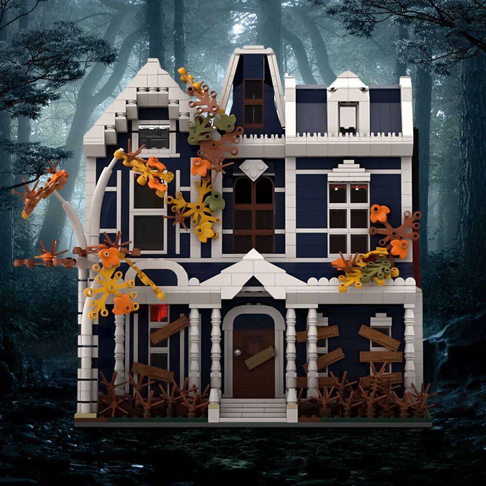 Gobricks MOC Victor Creel Building Blocks American Horror TV Series Strange House Architecture Bricks Model Toys Kids Gift Z260306