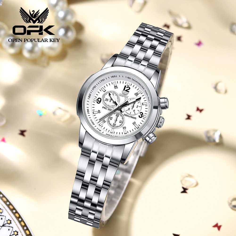 New OPK brand watch waterproof luminous men's automatic quartz watch Korean version digital large dial luxury men's watch