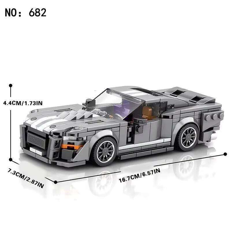 476PCS Sports Building Blocks City Speed Classic Vehicle Series 1:24 Scale Car Model Kids DIY Educational Toys Holiday Gifts Z260305