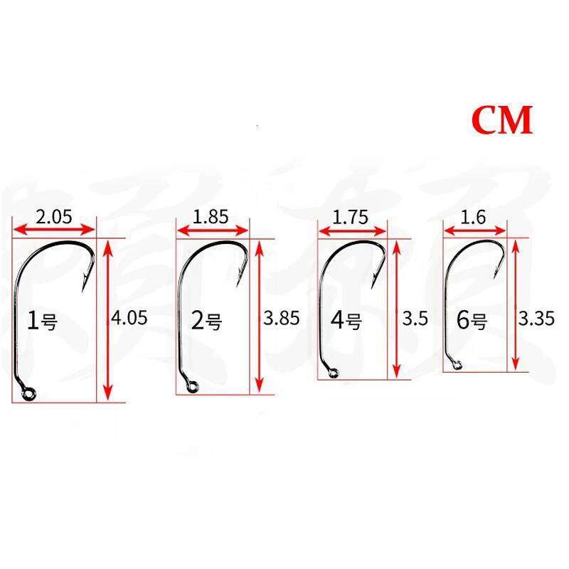 50pc/ Set Carbon Steel Wide Crank Offset Fishhook for Soft Worm Lure Barbed Hook carp Fishing Hooks Tackle Y260305