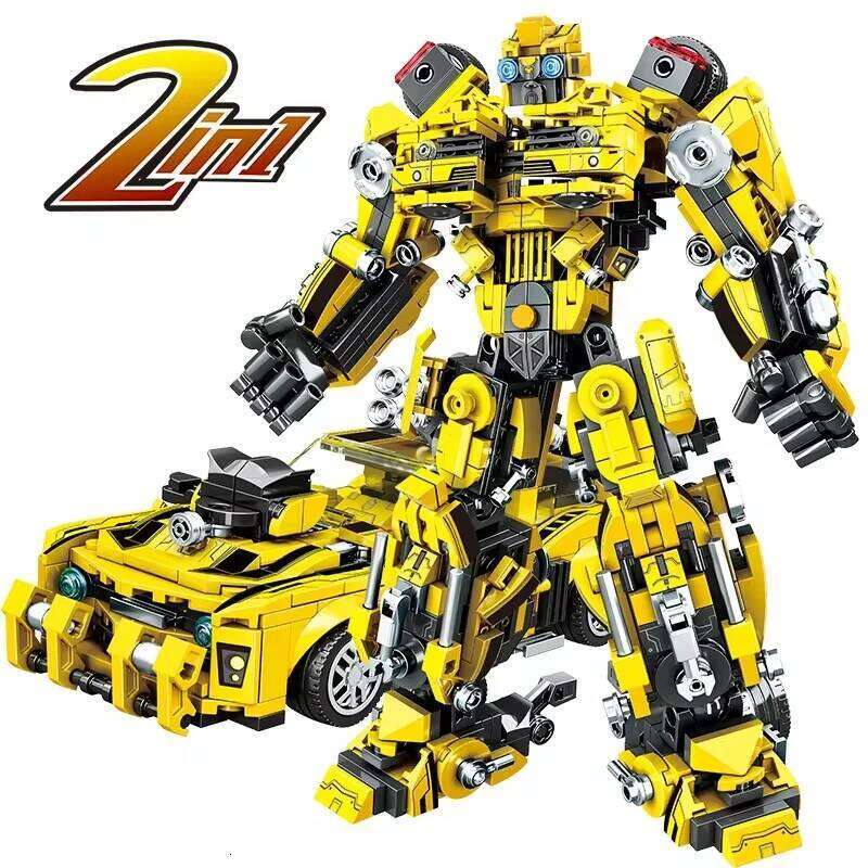TOYLINX Deformation Robot 2 in 1 Mecha Building Blocks Sets Bricks kit Transform Cars Birthday Toys Kids Children Gifts for Boys Z260305