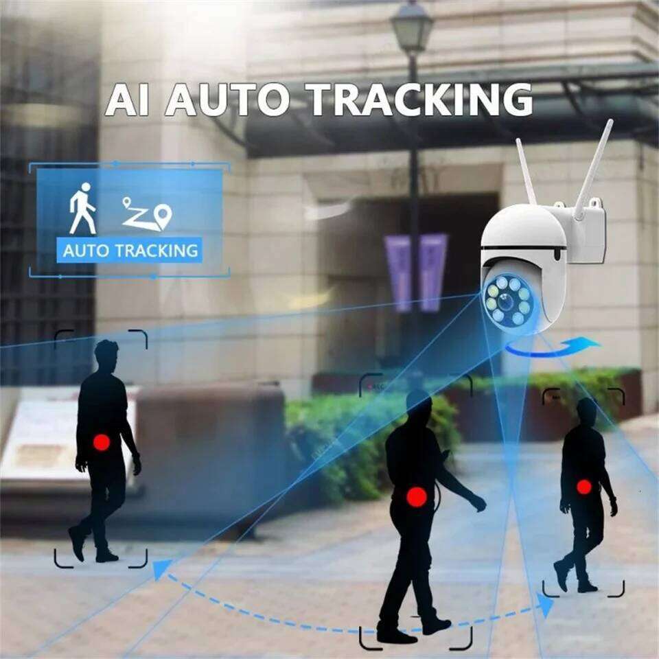 8MP Wifi Surveillance Wireless Security PTZ IP Color Night Vision AI Human Tracking CCTV Camera 4X Digital Zoom 26W0306