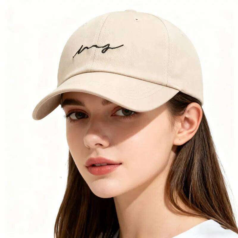 Unisex Embroidered Baseball Cap, Duckbill Hat, Korean Style, Casual, Fashionable, Outdoor, Versatile, Simple Y260304