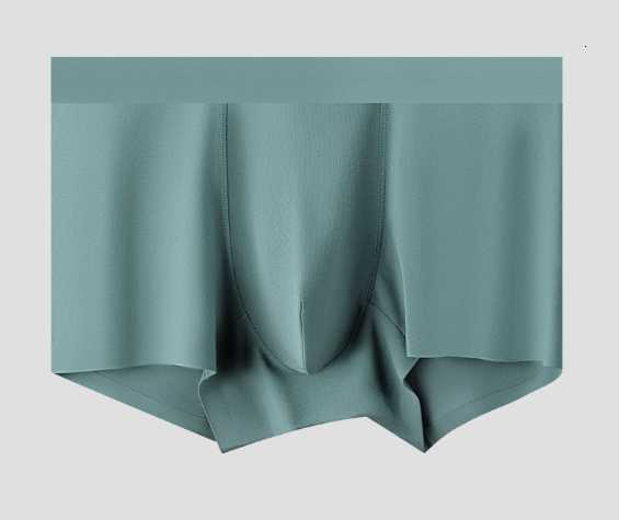 Men's mid-thigh underwear - suitable for all seasons, plain color, seamless, breathable, antibacterial, four-cornered underwear for men H260306