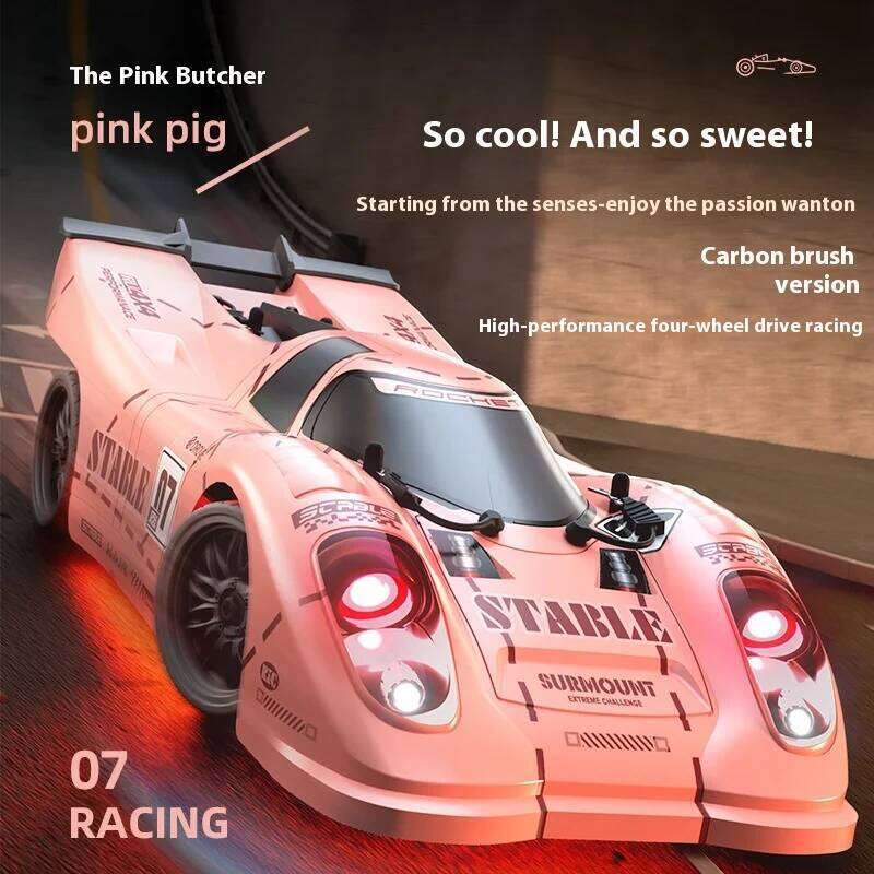 New Arrival High-Speed RC Drift 1:16 Scale Gliding Racing Toy With Light Brushed Remote Control Four-Wheel Drive Model Car C260305