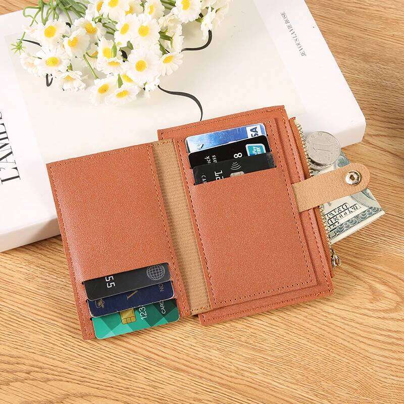 Ladies' short wallet; cute, ins style, niche storage, simple card holder, very convenient for carrying loose change. C260304
