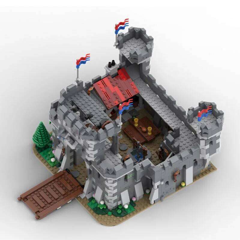 MOC-92563 Medieval Architecture Castle Small Particle Assembly Building Blocks Puzzle Toy Model Gift Set Ornament Z260306