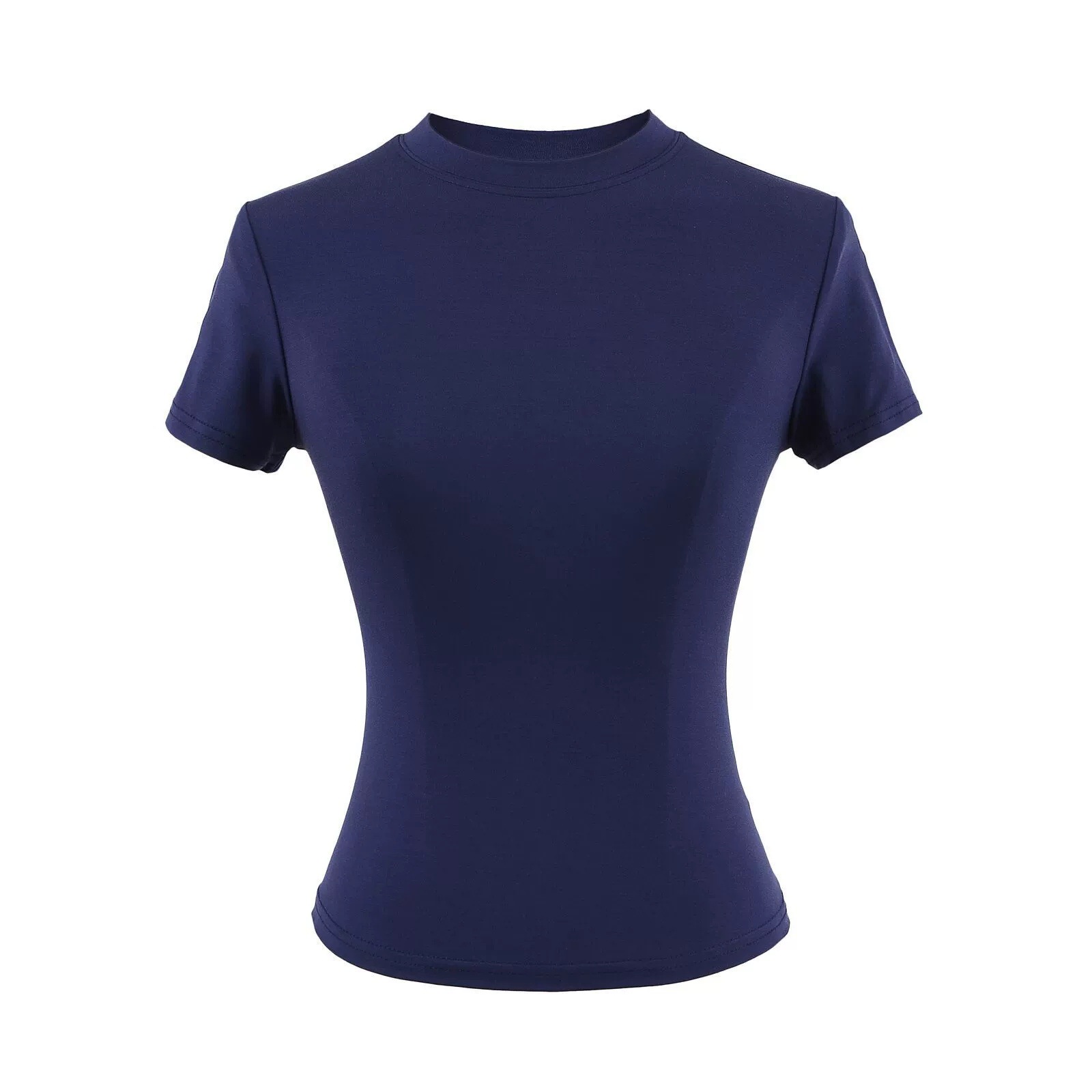 Women's T-Shirt 2026 New High Quality Casual T shirt Sexy Slim Short Sleeves Fashion Trend Solid Women Clothing y2k Tops