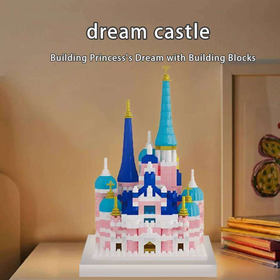 Princess Castle Micro Particle Block Assembly Children's Puzzle Toys Girl's Birthday Gift Z260305