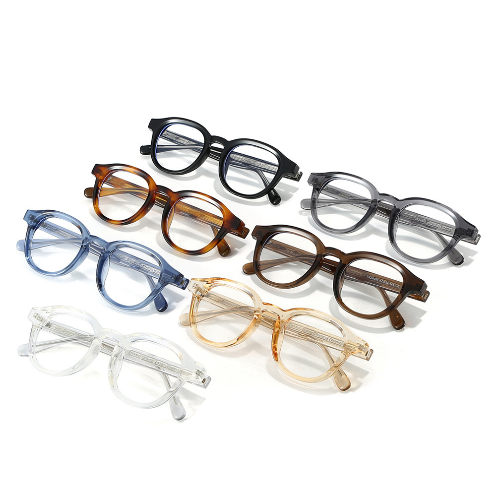 New 25TR90 frame pin anti-blue light flat glasses for men and women, fashionable, retro, cute, street style, outdoor eyewear