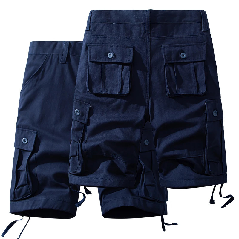 Mens Cotton Shorts Cargo Knee Pants Tactical Casual Sports Shorts Man Hiking Fishing Y2K Clothes 260306
