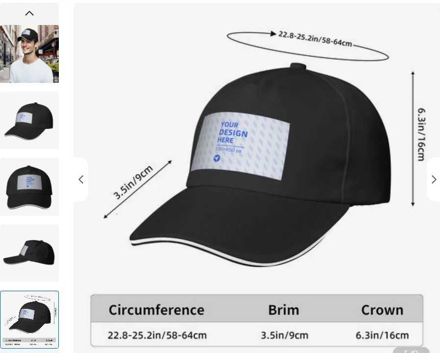 A romantic baseball cap with bird and flower patterns made of lightweight material is perfect for casual wear S260306