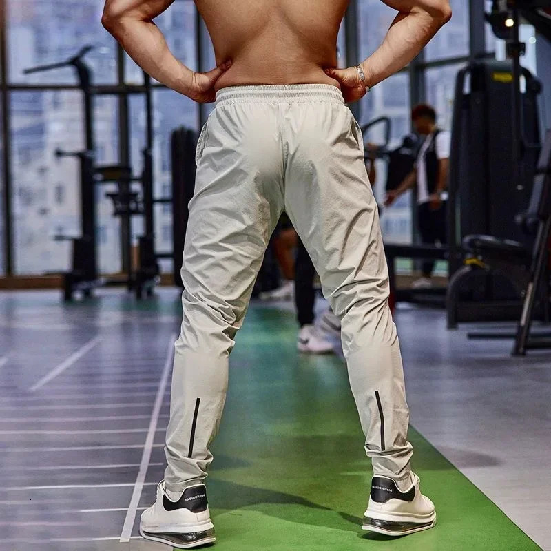 Pencil Pants Mens Gym Casual Sweatpants Pant Fishing Breathable Quick-Drying Ice Silk Outdoor Sports Cycling Jogging Training 260306