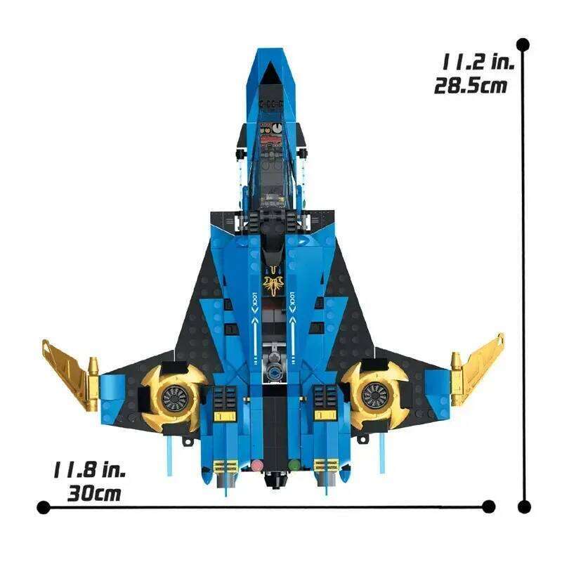 Compatible Sets Series Building Blocks Jay Storm Fighter Element Spaceship Flying Machine Children's Assembling Gifts 70668 Z260306