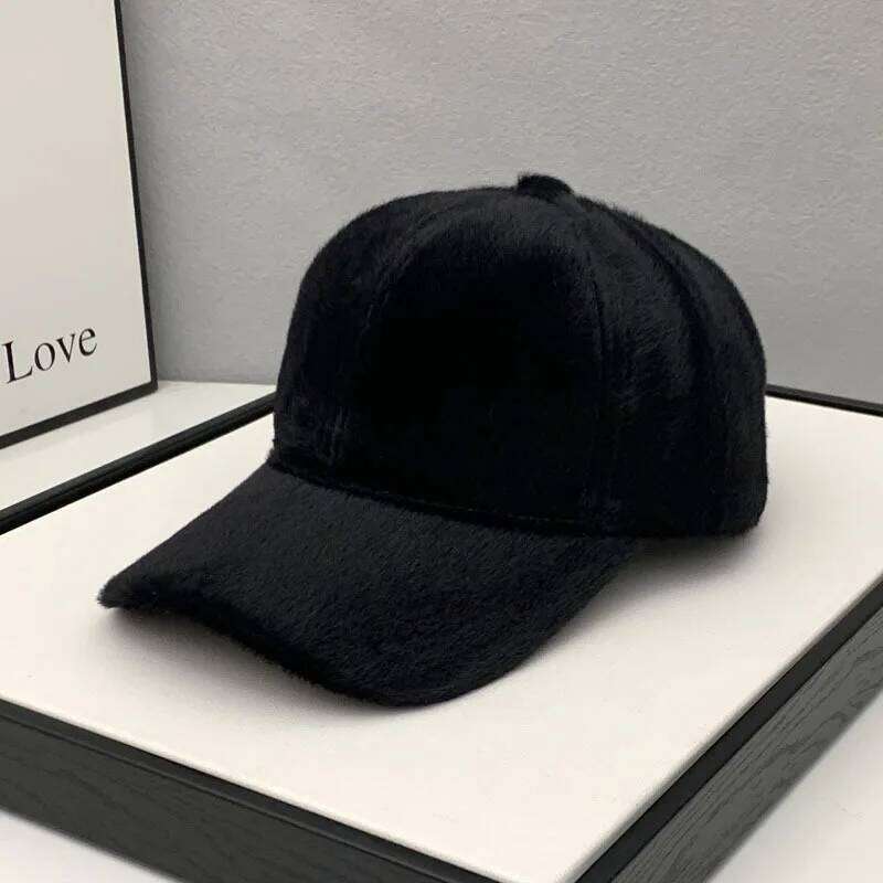 Autumn Winter Hats For Men Baseball Caps Women Velvet Solid Color Snapback Unisex Fashion Accessories Sport Casual Y260304