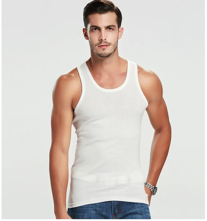 Mens Summer Lightweight Cotton Tight Vest Sports Casual Family Pajamas Outdoor Tight Top Breathable Quick Drying Vest 260306