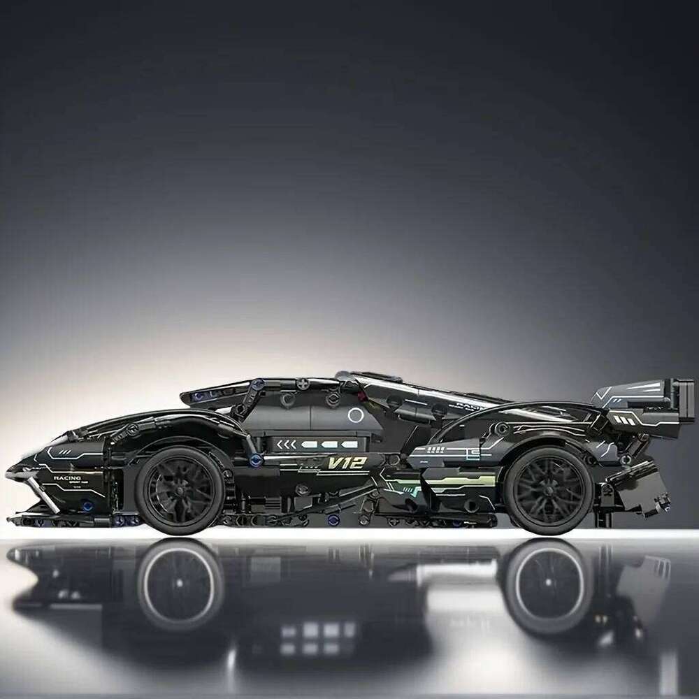 Technical Racing Sport Car Model Building Blocks technic adults 1:14 DIY Supercar Brick Puzzle Toys Adult Gift1280+granule Z260306