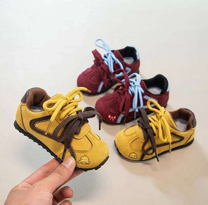 2026 Korean Fashion Spring New Children's Baby Boys Comfortable Soft Flat Girls Outdoor Campus Sports Shoes 26Y0304