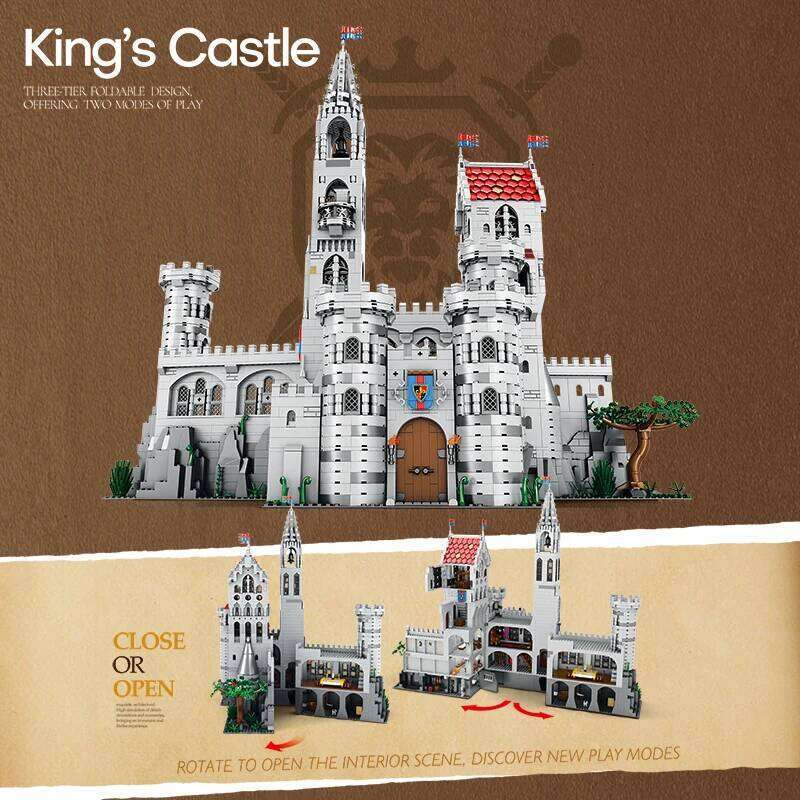 3999PCS Grand Medieval European Blocks Knight Castle Model Desktop Ornaments Kids Gift Educational Building Toys Z260305