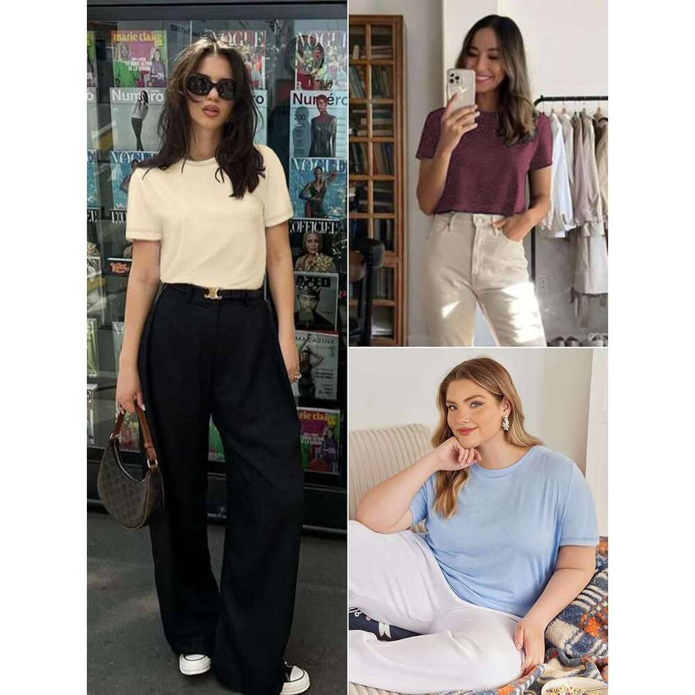 Womens Designer T Shirt Summer Tops Short Sleeve Fashion School Teachers Clothes 2026 Spring Beach Vacation Trendy