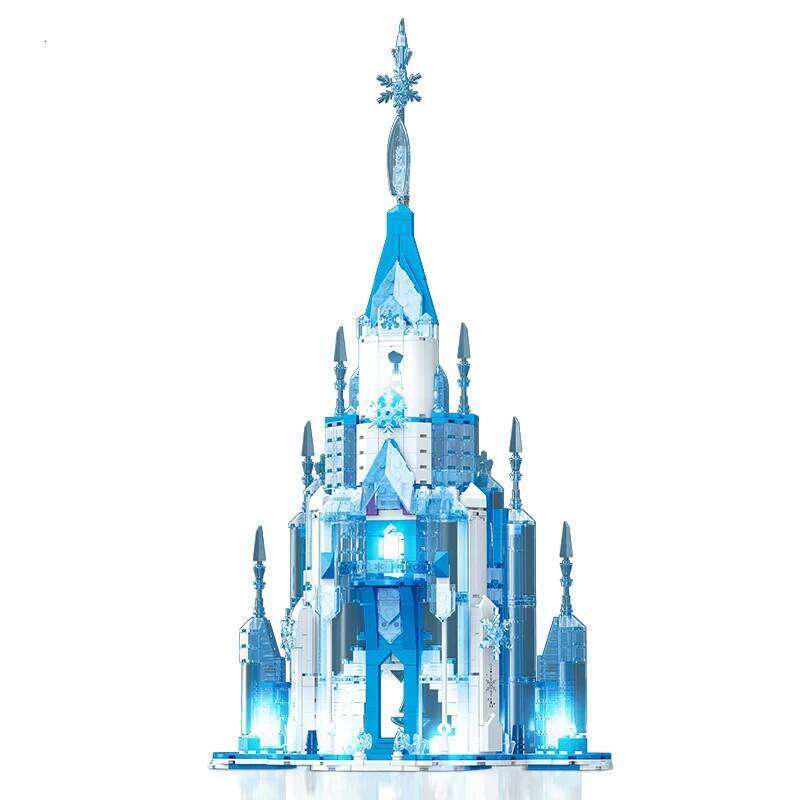 732PCS Ice Snow Blocks Fairy Tale Princess Magic Castle Building Model Bricks Children's DIY Toy Holiday Gift Z260305