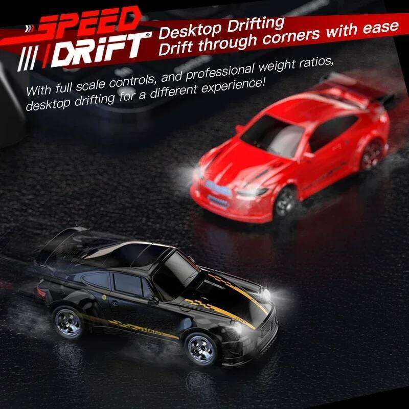 1/64 Desktop Mini RC Drift Car 4WD 2.4G Remote Controlled Toy High Speed Racing Vehicle Model Toys for Boys Kids Christmas Gifts C260305