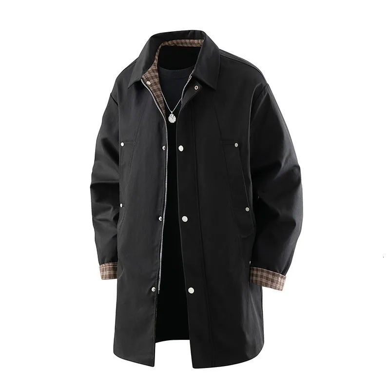 2026 Trench Coat Mens Autumn German Medium Long 260302
