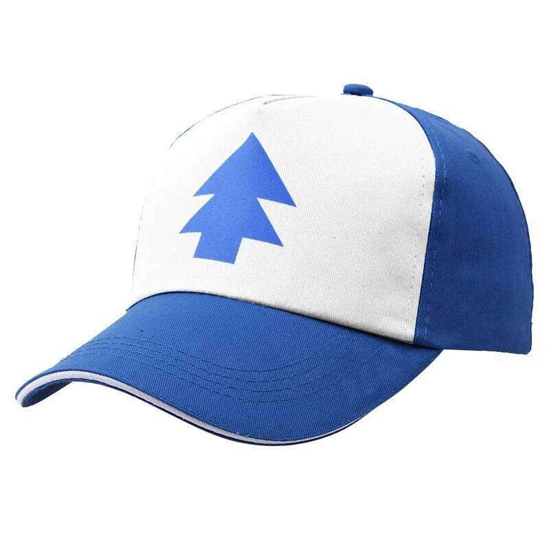 Cartoon Dipper Baseball Pine Tree Gravity Arrow Summer Fall Sports Adjustable Women Mens Golf Cap Solid Snapback Hats Gorras Y260304
