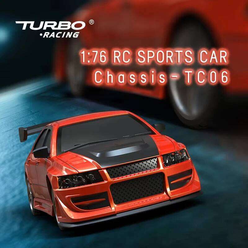 Turbo Racing 1/76 Electric Remote Control C76 Mini RTR Toy Sports Model Car for Adult Children's Toys Gift C260305