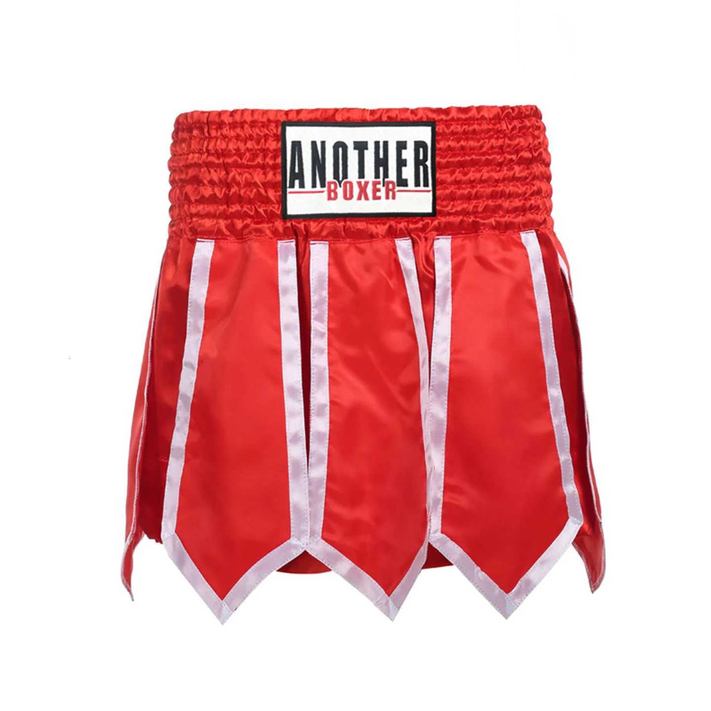 Streamer Style Boxing Training Trunks Free Fighting Sanda Half Pants Muay Thai Shorts For Men Women And Kids Arena Competition X260306