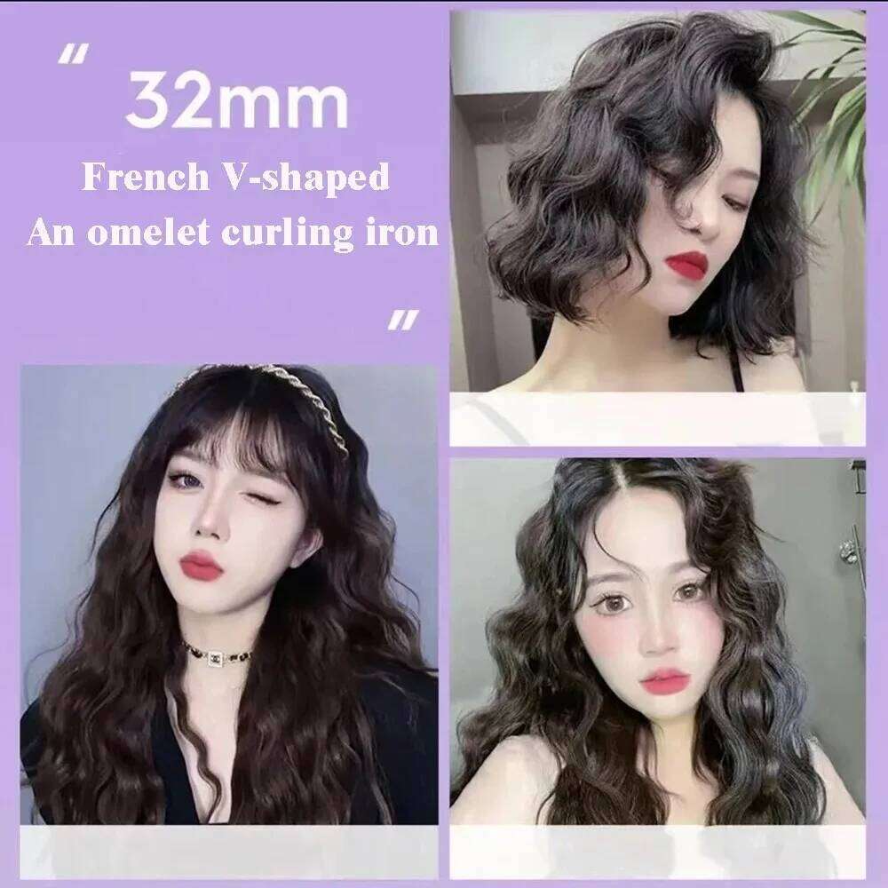 32MM Hair Curler Tool Roll Lasting Styling Fast Heating Deep Wave Electric Curling Iron 4 Temperature Adjustable 26Y0306