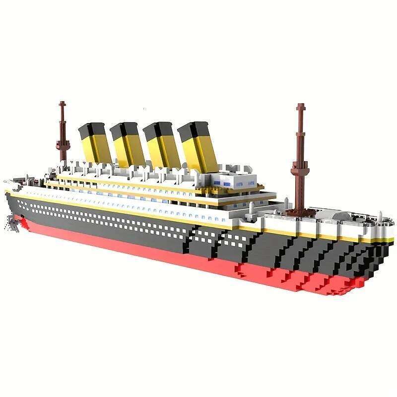 Titanic cruise ship small particle assembly building blocks couples male and female gifts boutique decoration Z260305